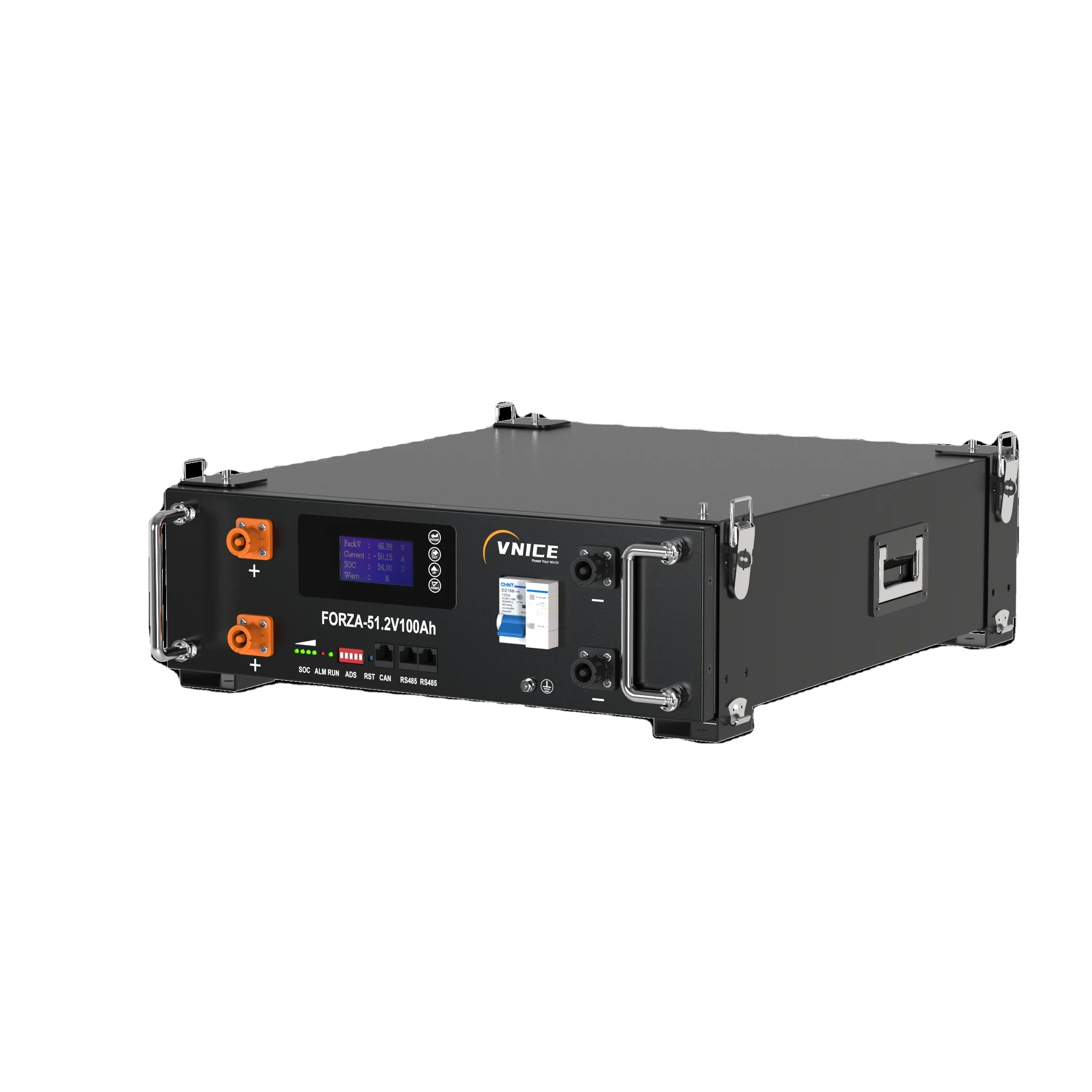 VNICE FORZA-S5 51.2V 100Ah Stackable LifePO4 Battery 5KWH Lithium Battery for Home