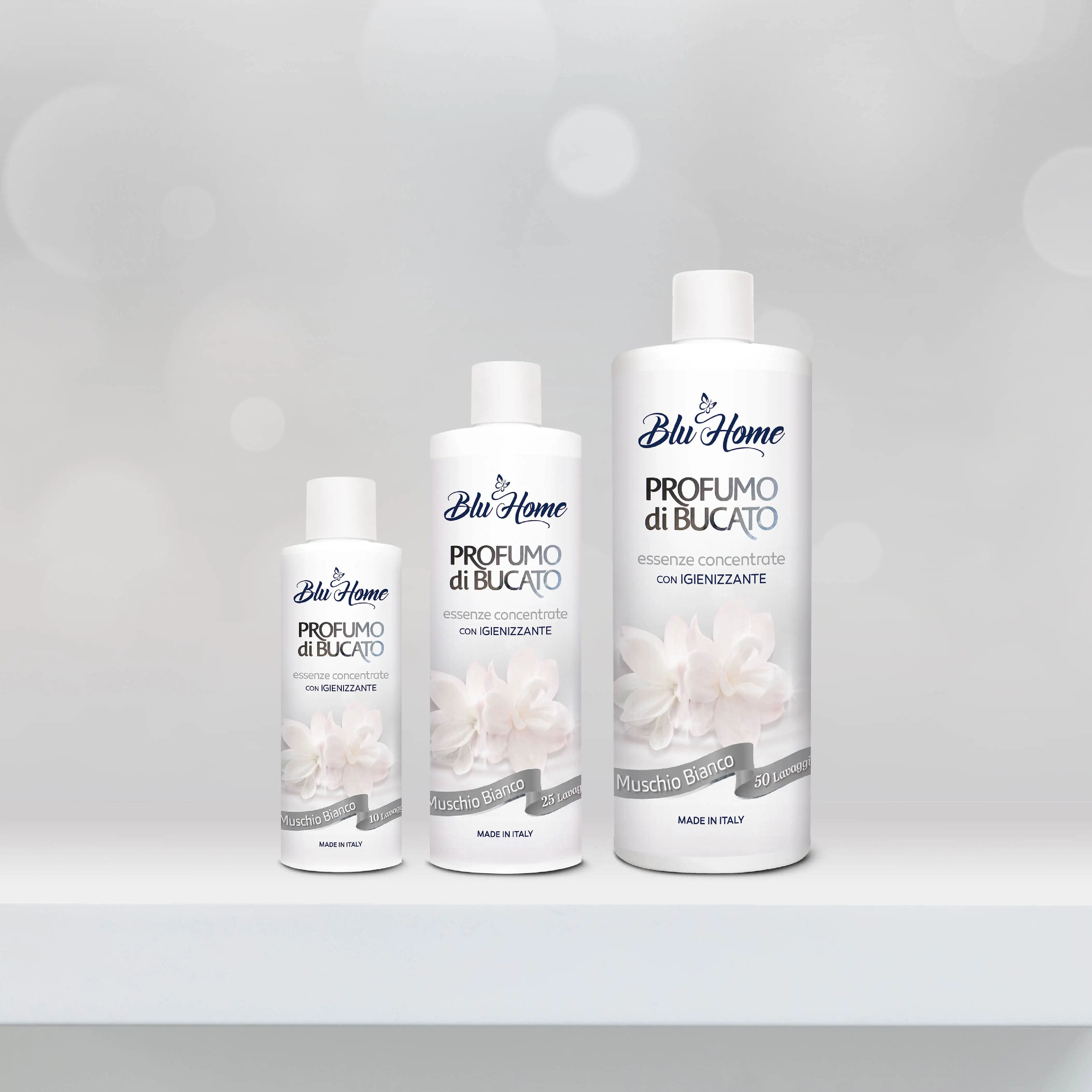Blu Home 250ml Laundry Fabric Softener Delicate Note Musks White Flowers Fragrance Concentrated Essence Scented Clothing Perfume