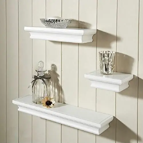 Wood Floating Shelves For Wall Decor, Display Shelves For Bathroom, Bedroom, Living Room