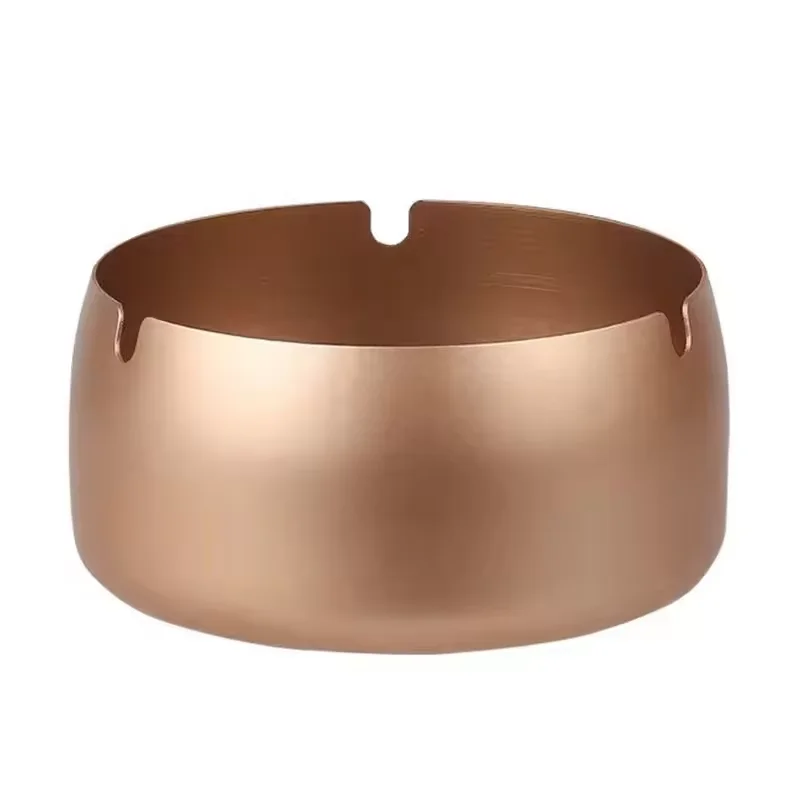 Wholesale Stainless Steel Portable Cigar Cigarette Ashtray Custom Logo Luxury Nordic Colorful Metal Ash Trays For Hotel Home