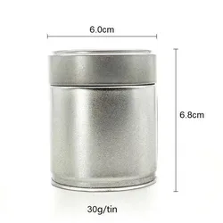 Japanese Style Black Color Small Airtight Spice Can Matcha Tea Tin