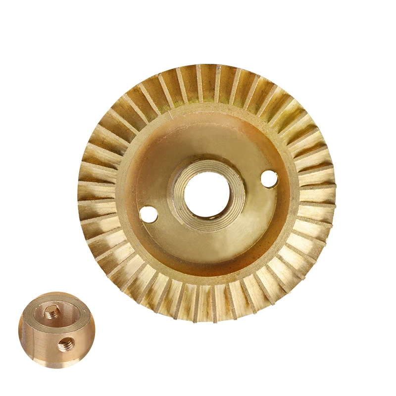 Imported Chinese products custom Water Pump Spare Part Double-sided Key way  Impeller Wheel Brass