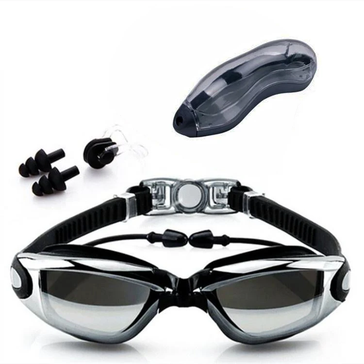 2023 зажим для носа, затычки для ушей, незапотевающие очки для плавания, для взрослых, защита от УФ лучей, для триатлона, противотуманные очки для плавания