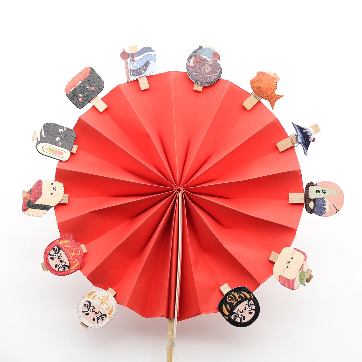 Japanese -Pattern Mini Wooden Pegs Note Memo Clips Clothespins  Photo  Clips Craft Pictures Crafts