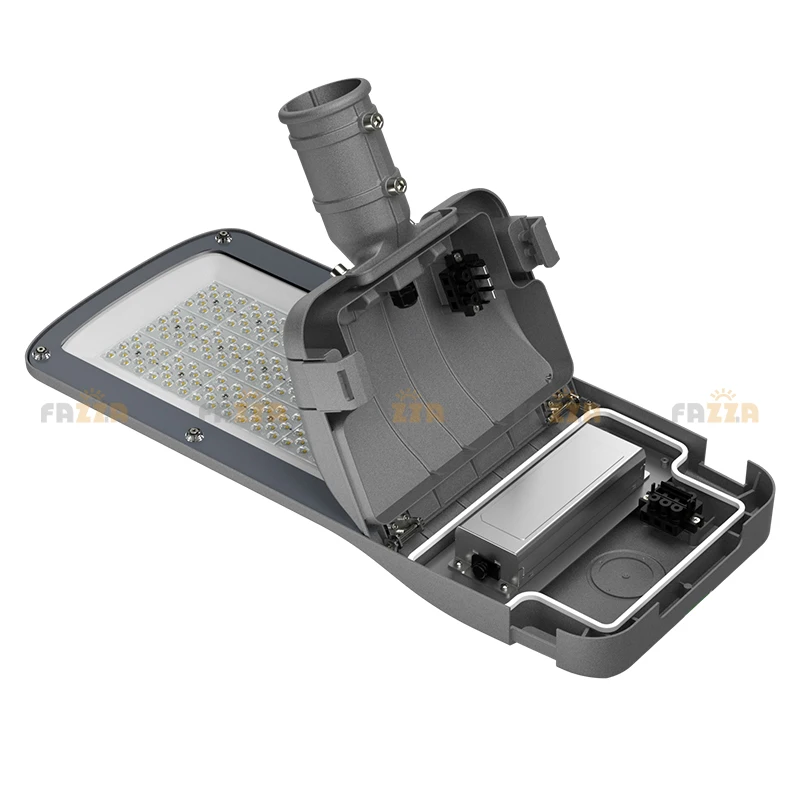 Outdoor waterproof and lightning proof duckbill cap street lamp head engineering LED street lamp non adjustable street lamp head