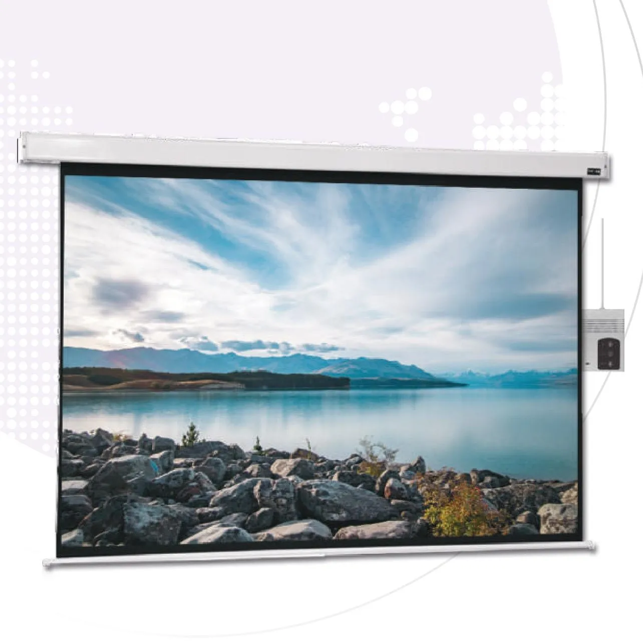 120 inch new multimedia 4k motorised ceiling mount motorized projection screen