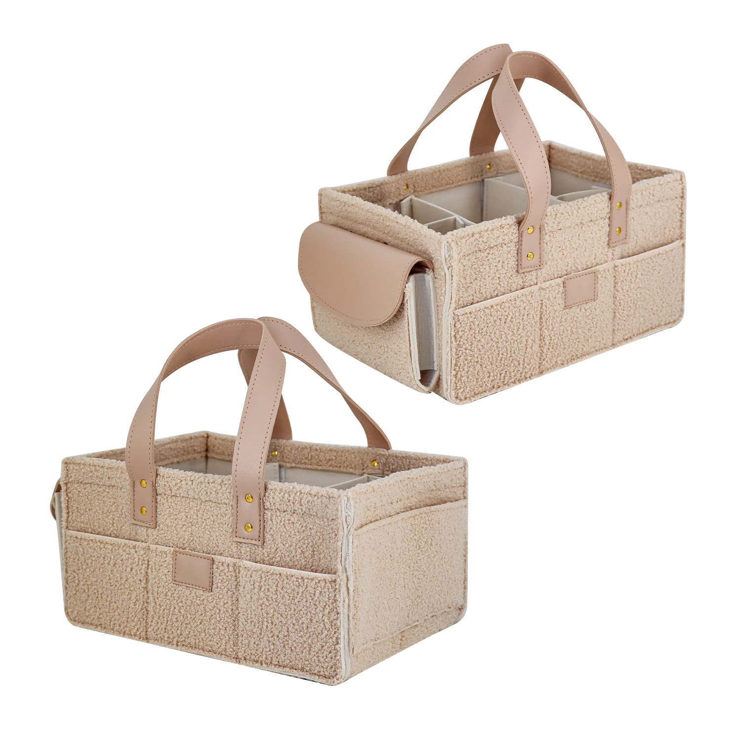 Teddy baby changing basket set portable tote bag newborn essential items