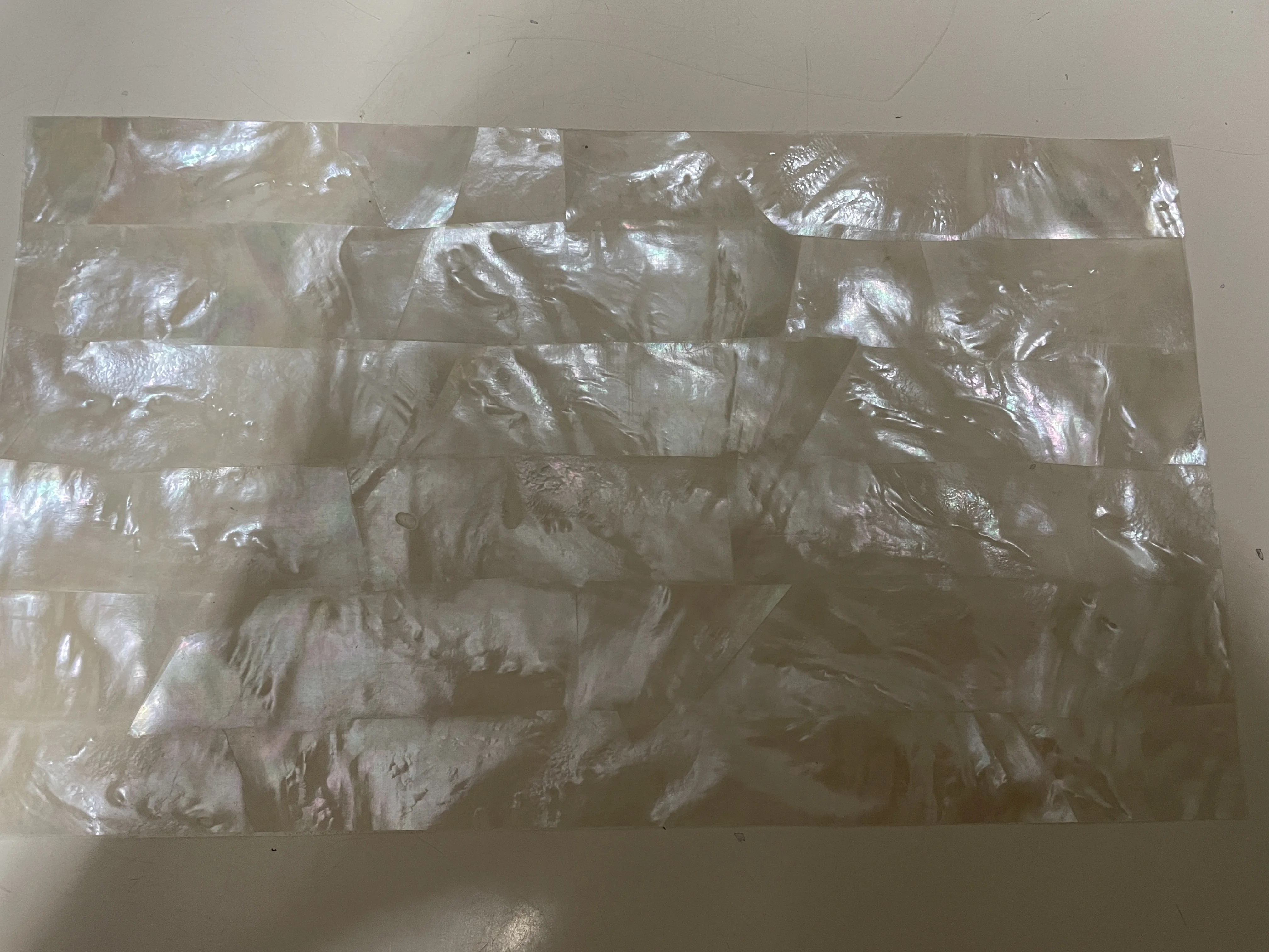 Natural white sea shell sheet  New Zealand Abalone Shell Sheet Mother Of Pearl shell sheet for art crafts home decoration