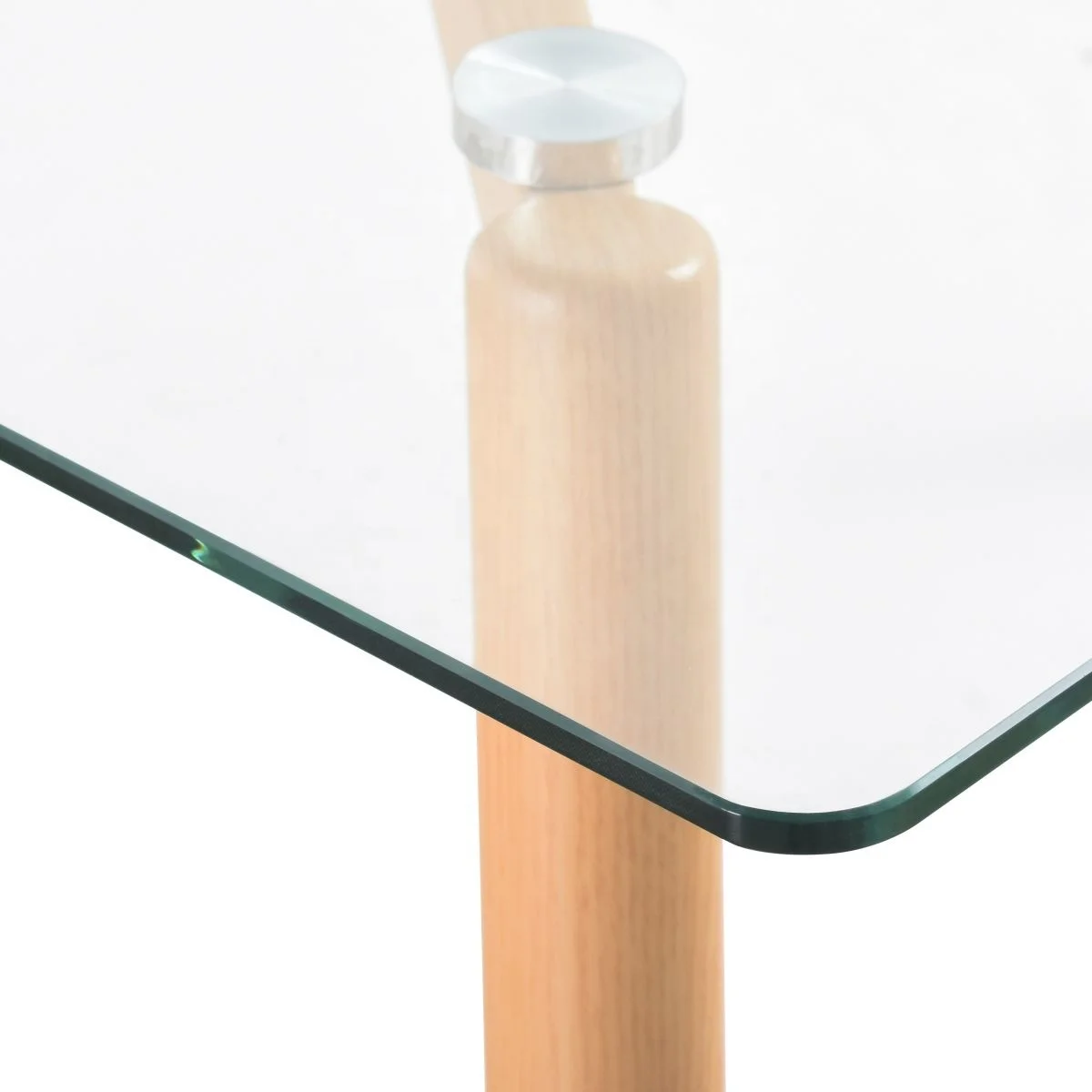 Nordic Mesa de comedor nordica vidrio rectangle Glass Top Dining Cafe Table 120x70cm