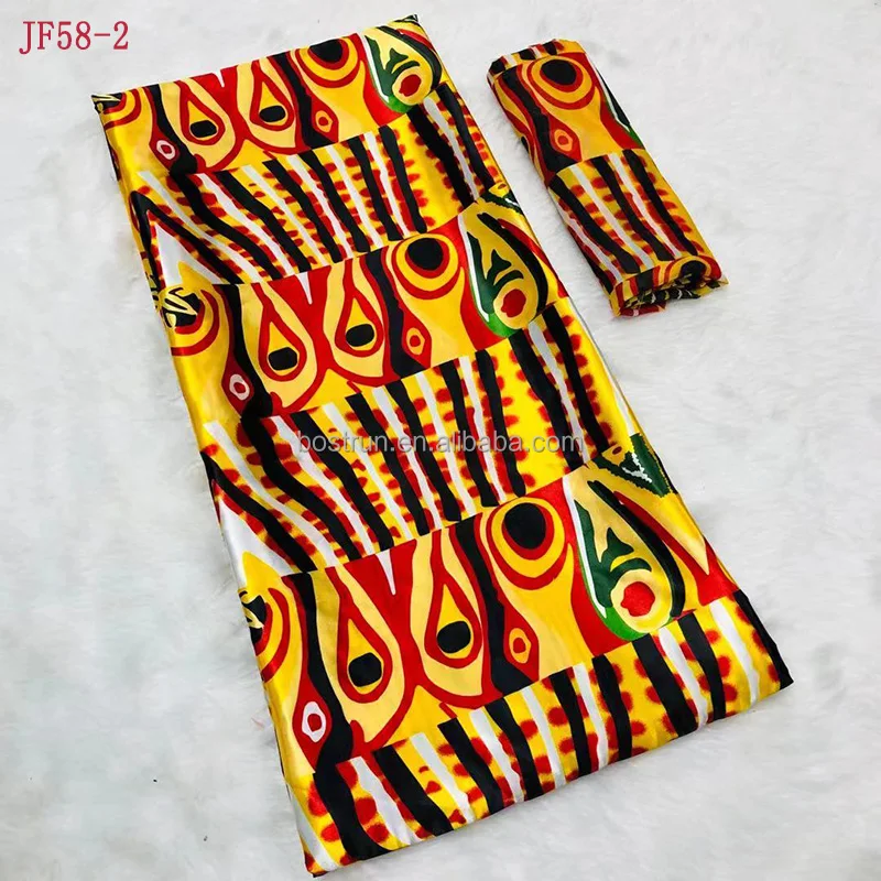 JF58  The latest plant flower silk cloth silky comfortable dress dress fabric satin