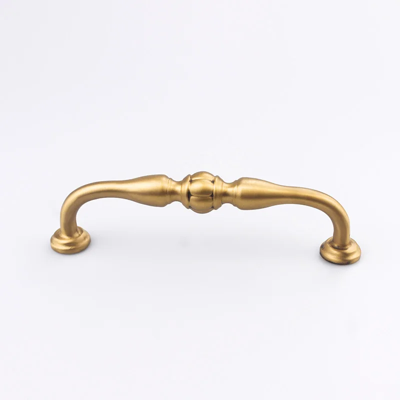 Home kitchen cabinets dresser wardrobe cupboard drawer door gold China luxury solid brass pulls handles knobs