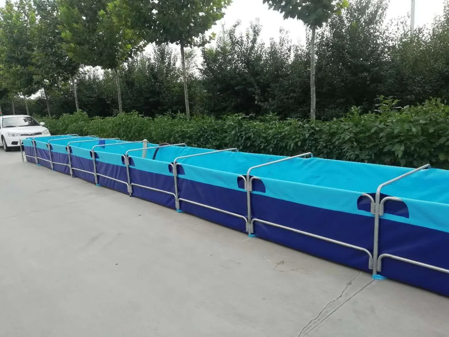 New Design Outdoor Inflatable Rectangular Metal Frame Family Size Kids Water Park Swimming Pool