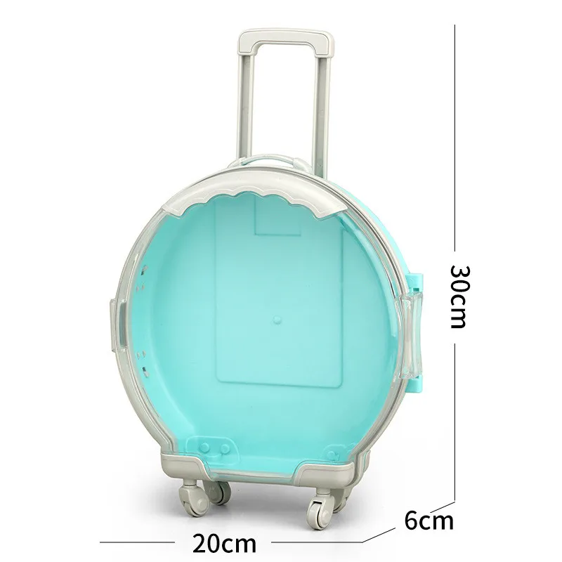 Cosmetics small suitcase box mini luggage case for lip gross eyelash suitcase packaging box vendor