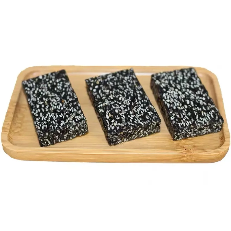 Chinese traditional snack soft sesame candy healthy organic snack food sweet black sesame candy