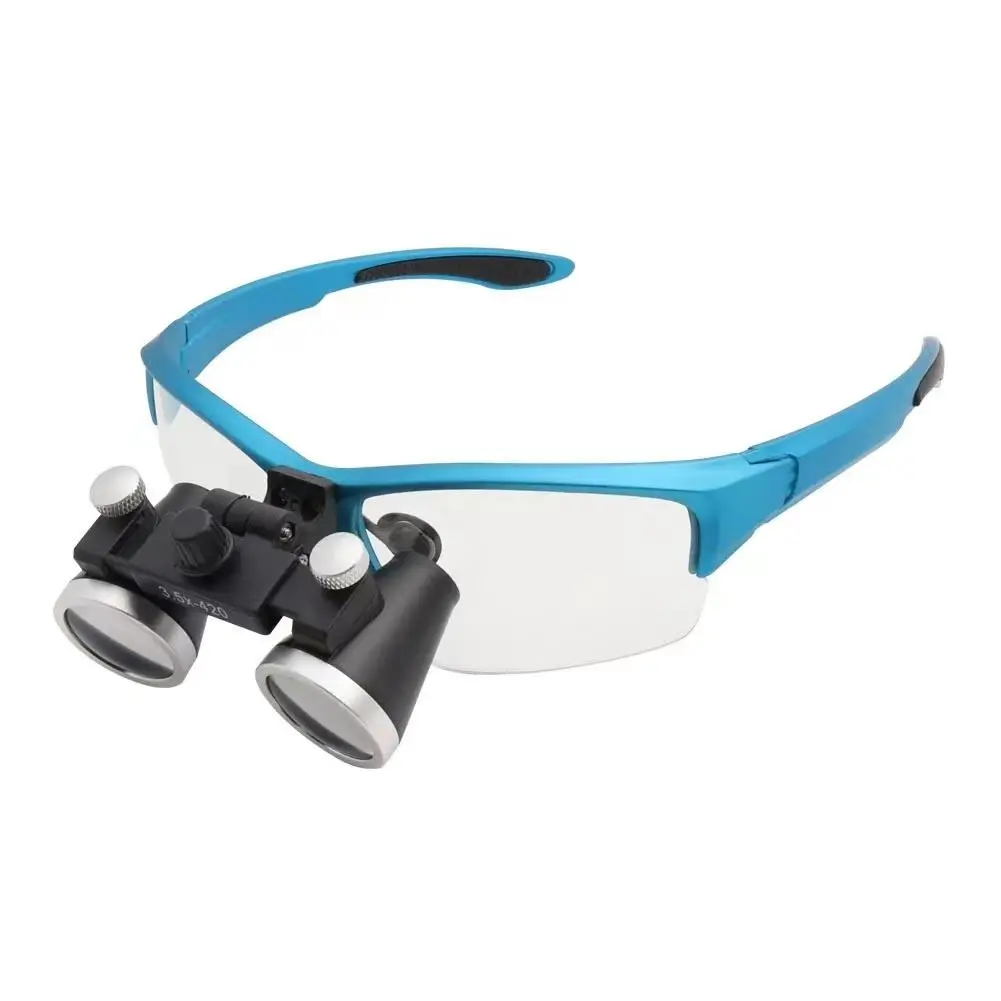 3.5X-420mm Surgical Binocular Loupes Magnifier Glasses with LED light