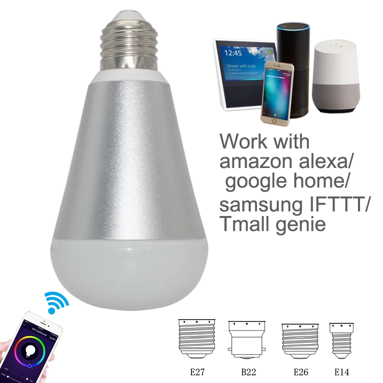
Smart Wireless 5W 7W E27 RGBW Wifi Light Bulb/Led Blub Lights 