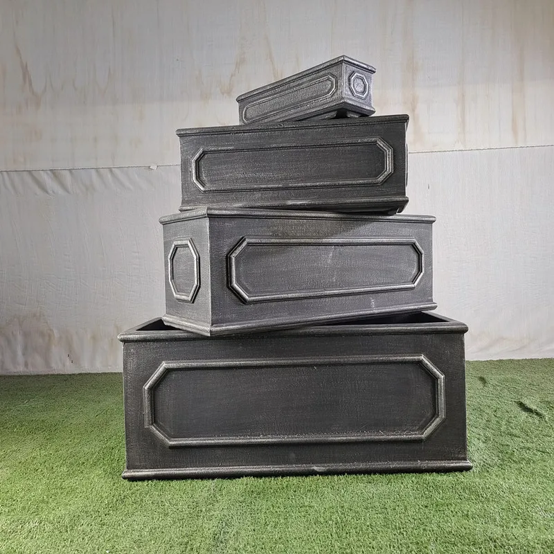 2022 factory cheap price round large fiber clay flower pot & planters wholesale gardening plant pots planter decor