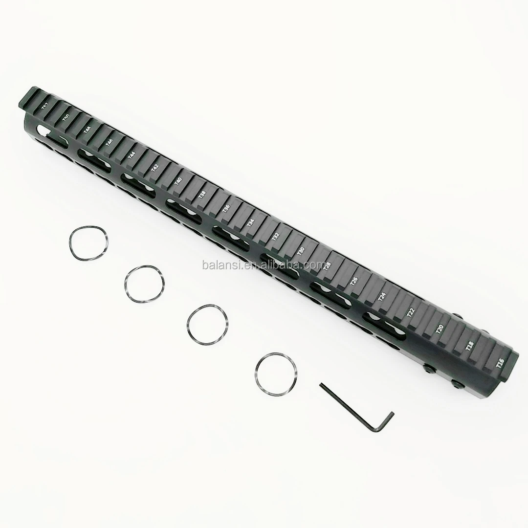 15 inch keymod ar15 tactical .223 5.56 handguard Free Float Slim ar 15 Handguard Quad for M4 M16