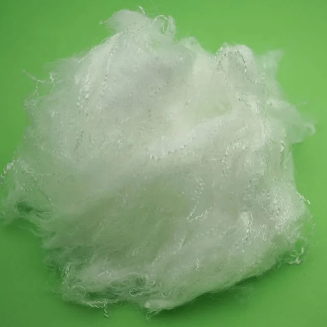 
100% pla bicomponent raw es fiber for spunlace nonwoven 