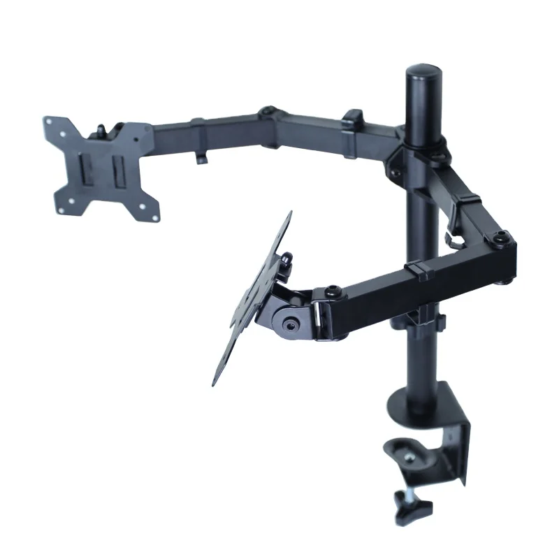 Hot Selling Floor Mounting Stand Laptop Holder VESA 100mm To 100mm Monitor Arm Double