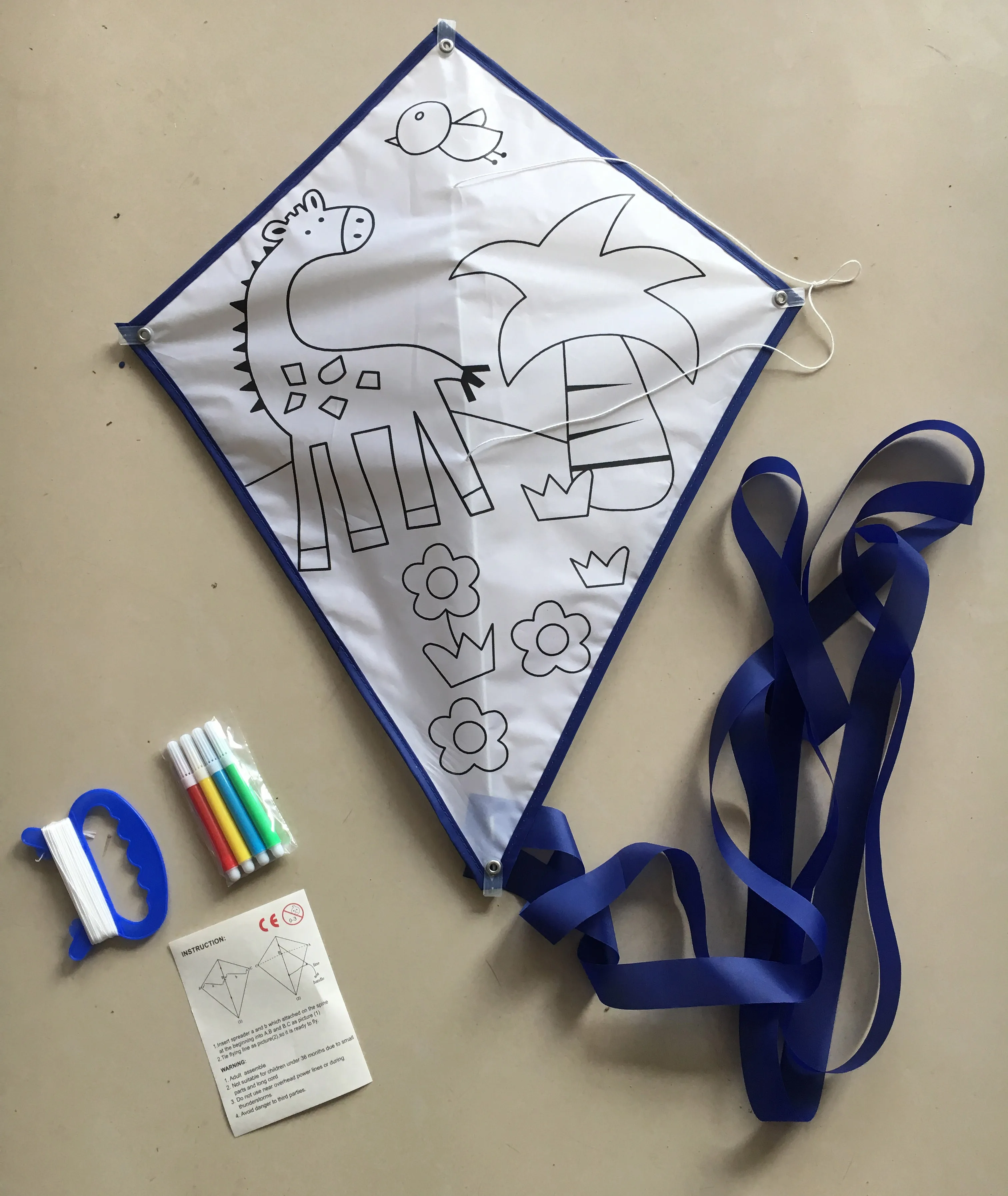 DIY painting kite design for kid