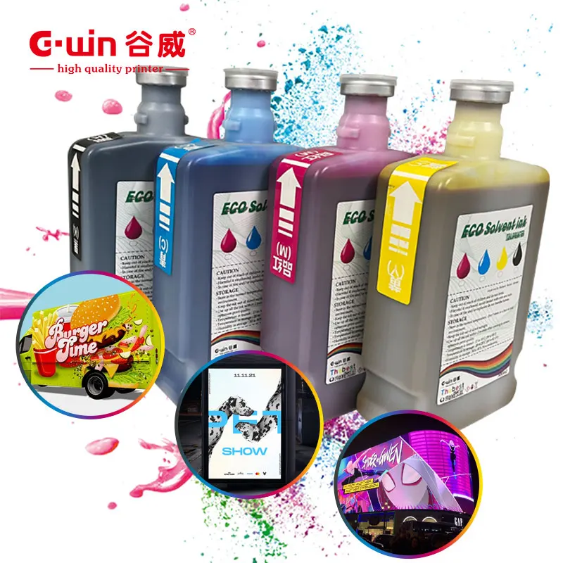 High Quality 500ml Outdoor Eco Solvent Ink for I3200 DX5 XP600 Printer New Generation Eco-Friendly Ink