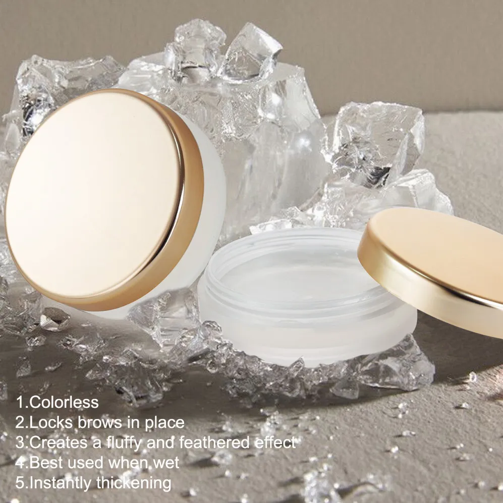 Customized Pink Freeze Glue Eye Brow Eyebrow Styling Soap Wax Gel Custom Logo Waterproof Henna Cruelty Free Brow Soap