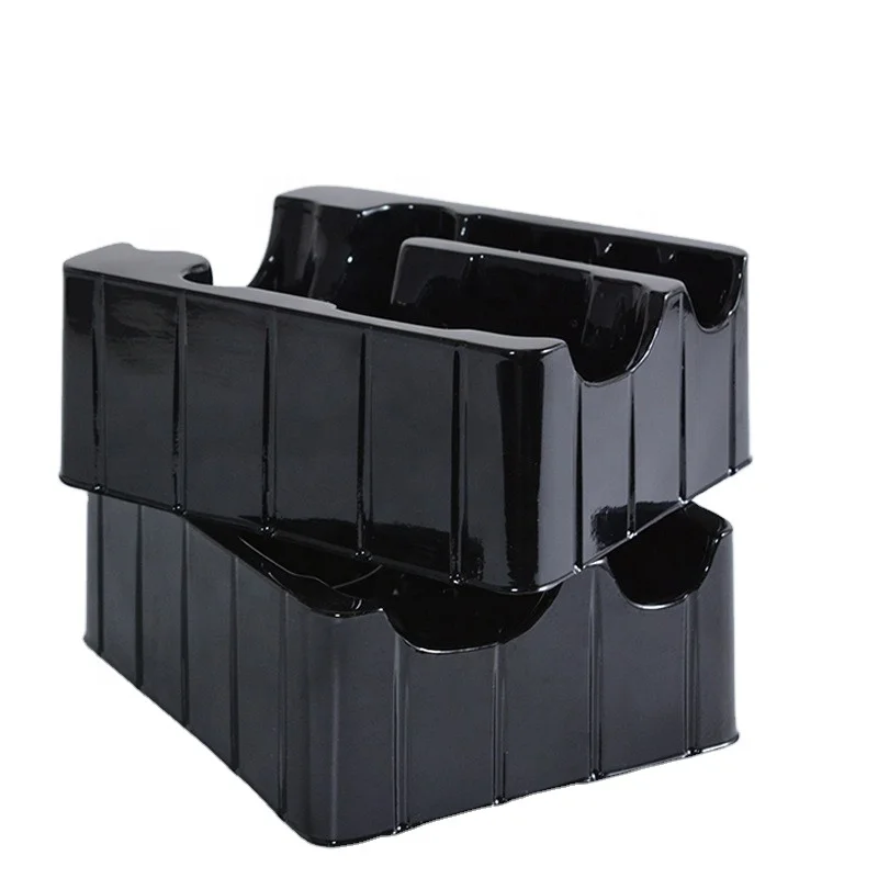 Customized wholesale board game packing box plastic insert tray black white waterproof