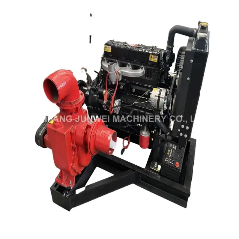 8-inch diesel engine mobile water pump, agricultural machinery small drainage pump