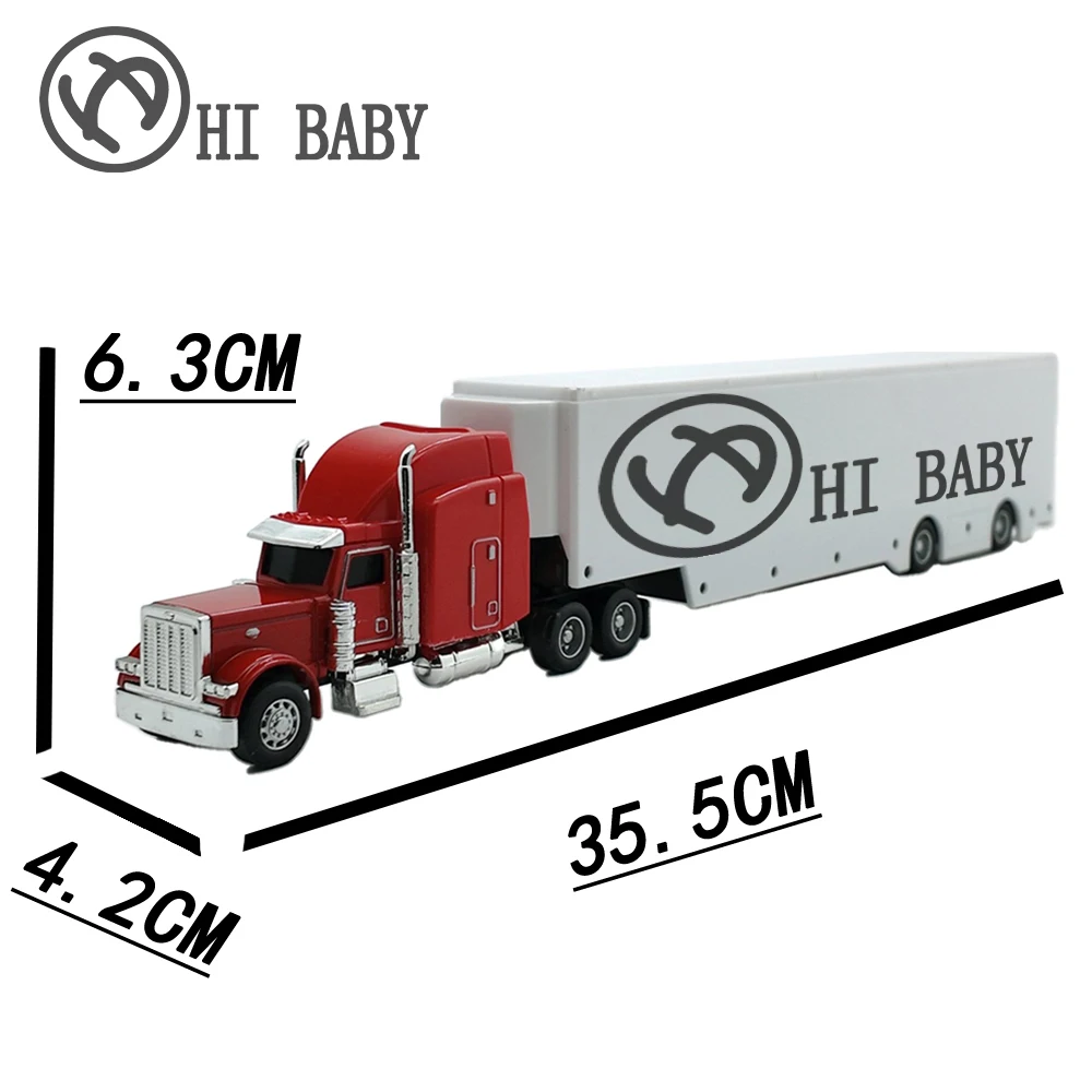 Custom Logo Oem/Odm Alloy Toy Container Truck 1:50 Scale Free Wheel Diecast Models Sliding Vehicle Carrier Container Truck Toys