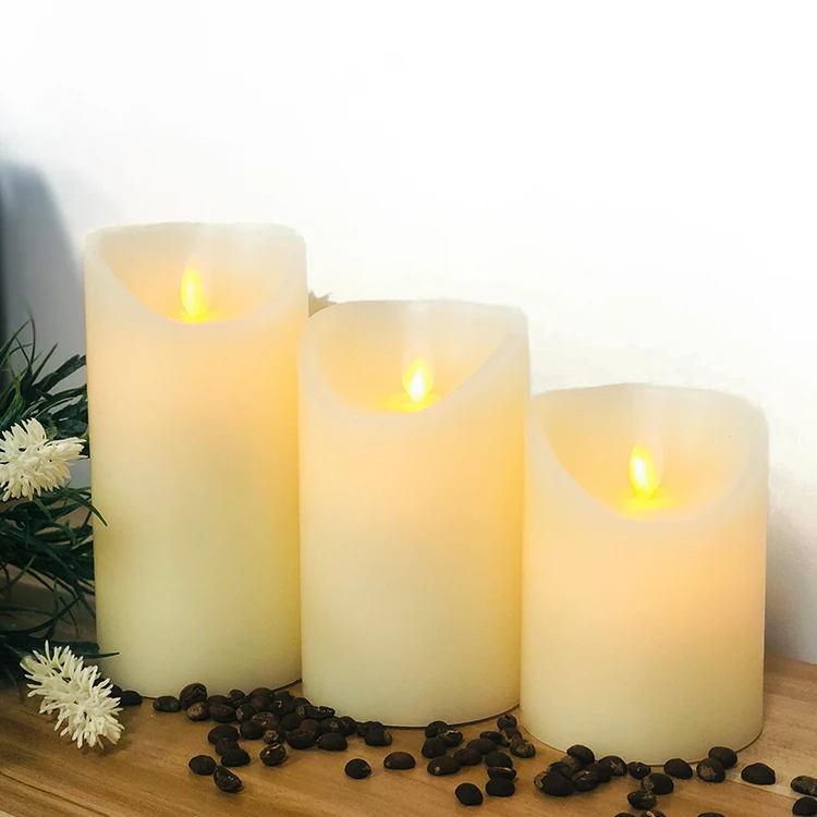 Christmas Candle Light Wholesale D7.5*H15CM Flameless Led Candle