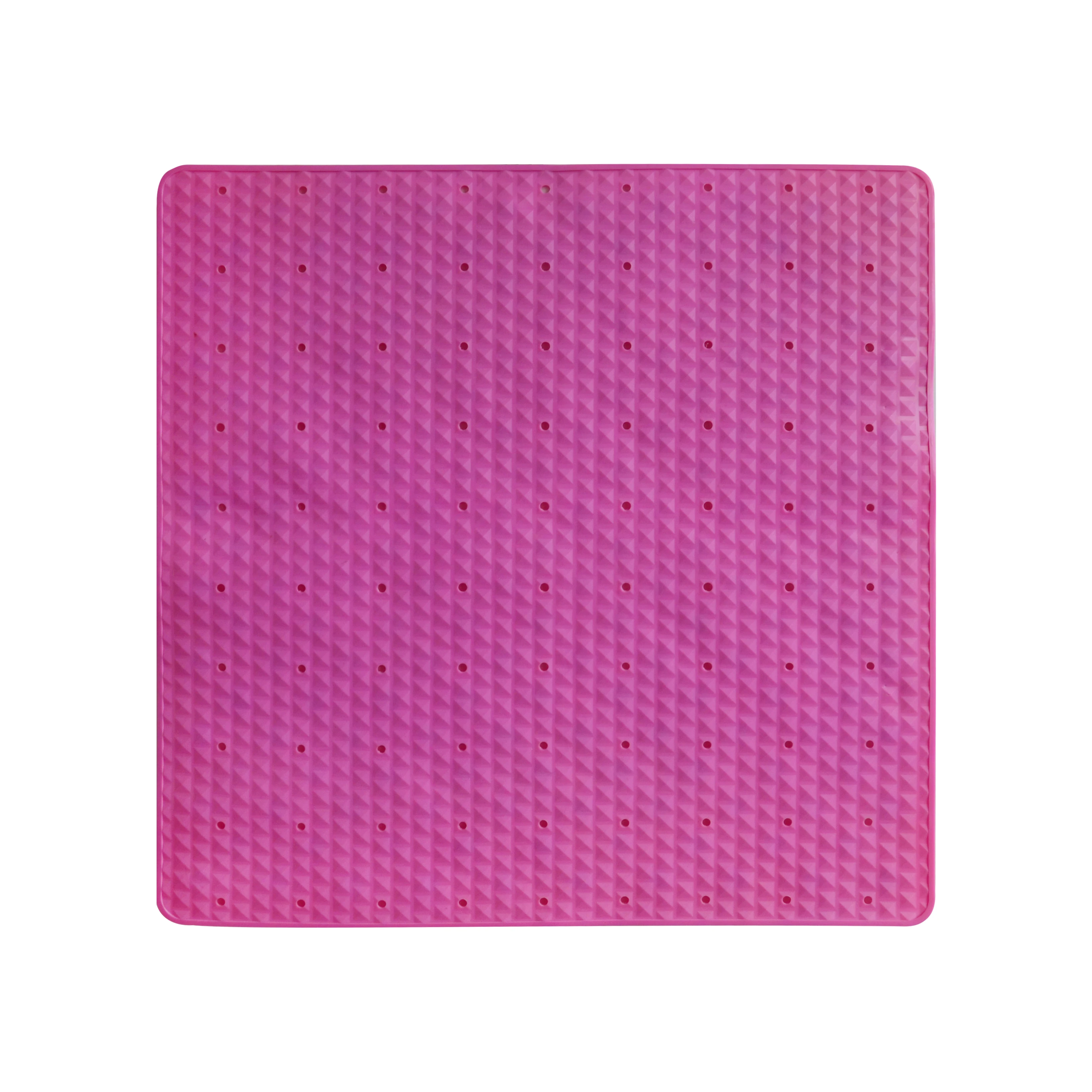 
TPR TPE soft anti slip shower bath mat safety mat eco friendly material classic design 21.26*21.26 inch China Factory 