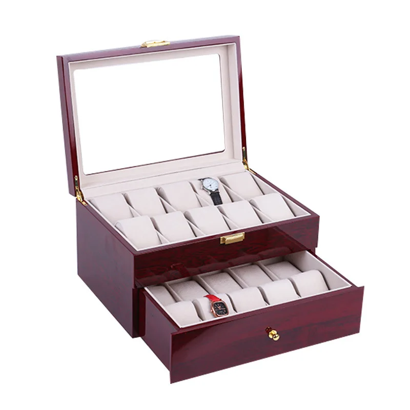 Factory Custom Wholesale  Watch Storage Box Display Watch Storage Box Luxury Wooden Watch Box