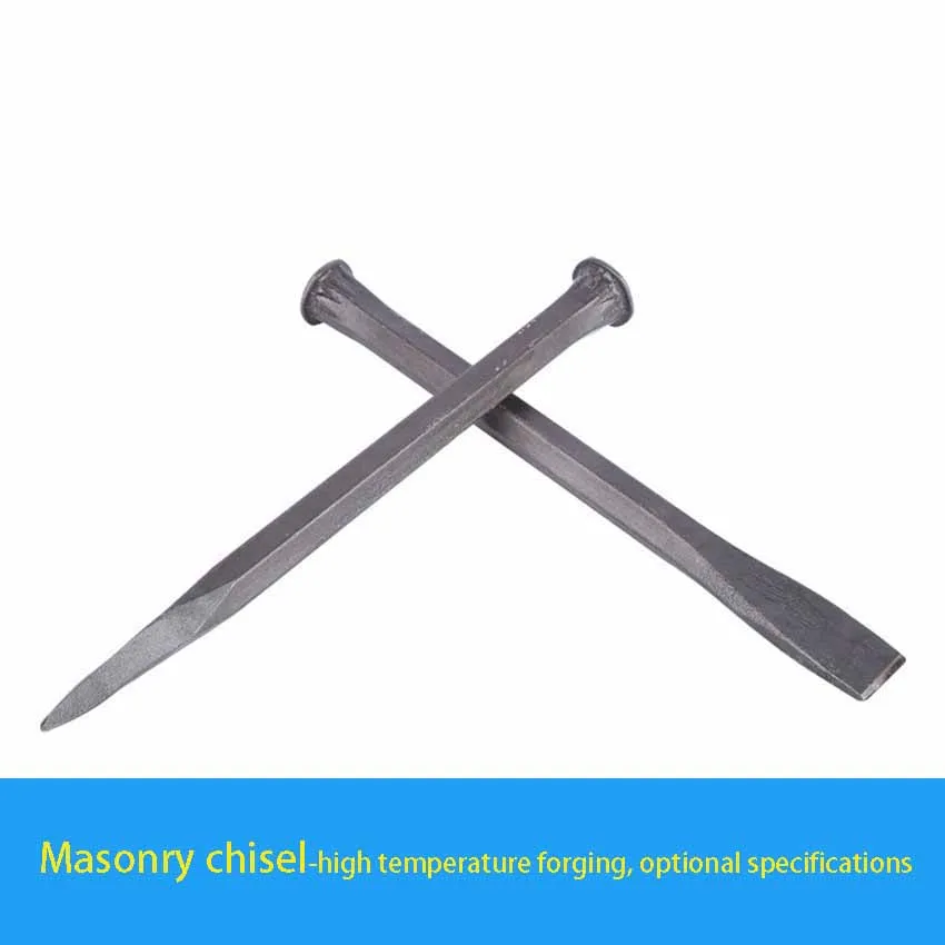factory whosale carbon steel masonry chisel chisel tool tip flat multi-specification stone chisel