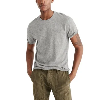 Yuwen High Quality Breathable Summer Wear Bulk Blank 55% Hemp 45% Organic Cotton Unisex T Shirt