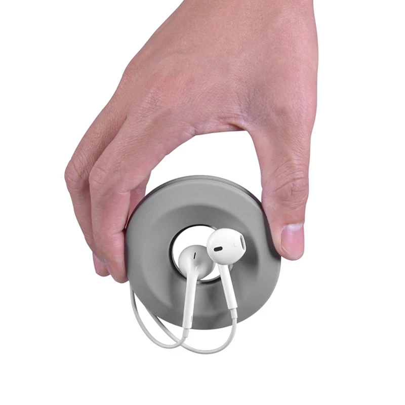 
Wholesale Colorful Silicone Earphone Cable Winder Carrying Case Holder Cord 