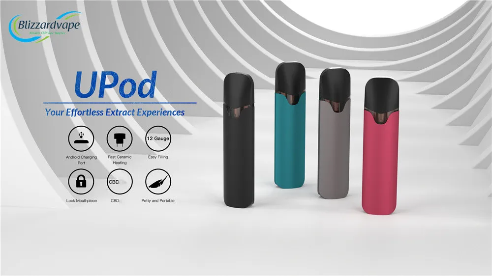 
Disposable Pod Upod Cbd Pen 200mah Battery Ceramic Heating Pod Vaporizer 