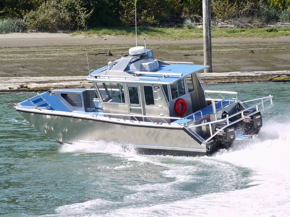 Kinocean Wholesale New Product Small Customized V Hull Full Weld Aluminum Landing Craft Boats Fishing Vessel