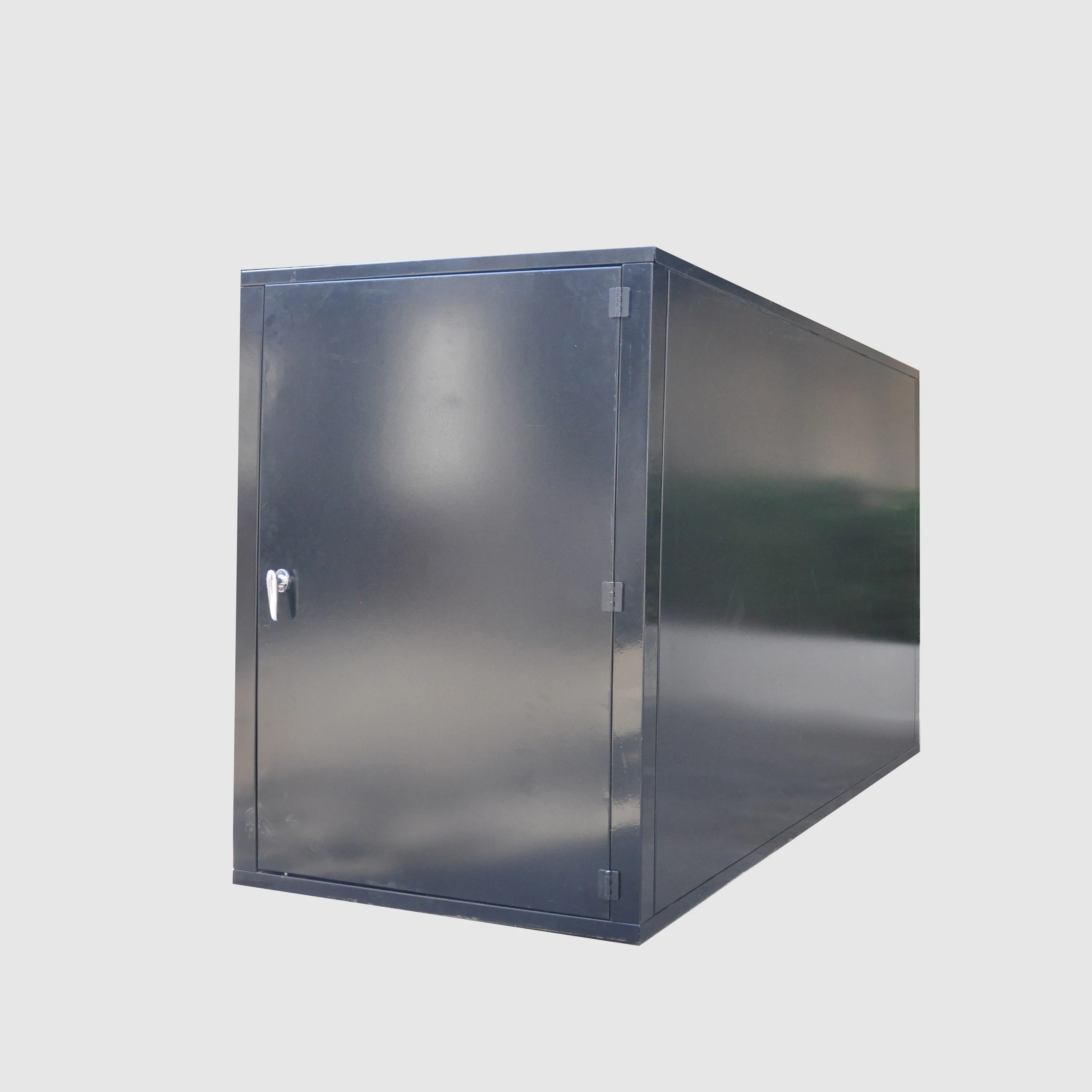 Furniture waterproof iron roll top bike storage shed metal lockers steel bicycle Outdoor storage shed box cabinet for sale