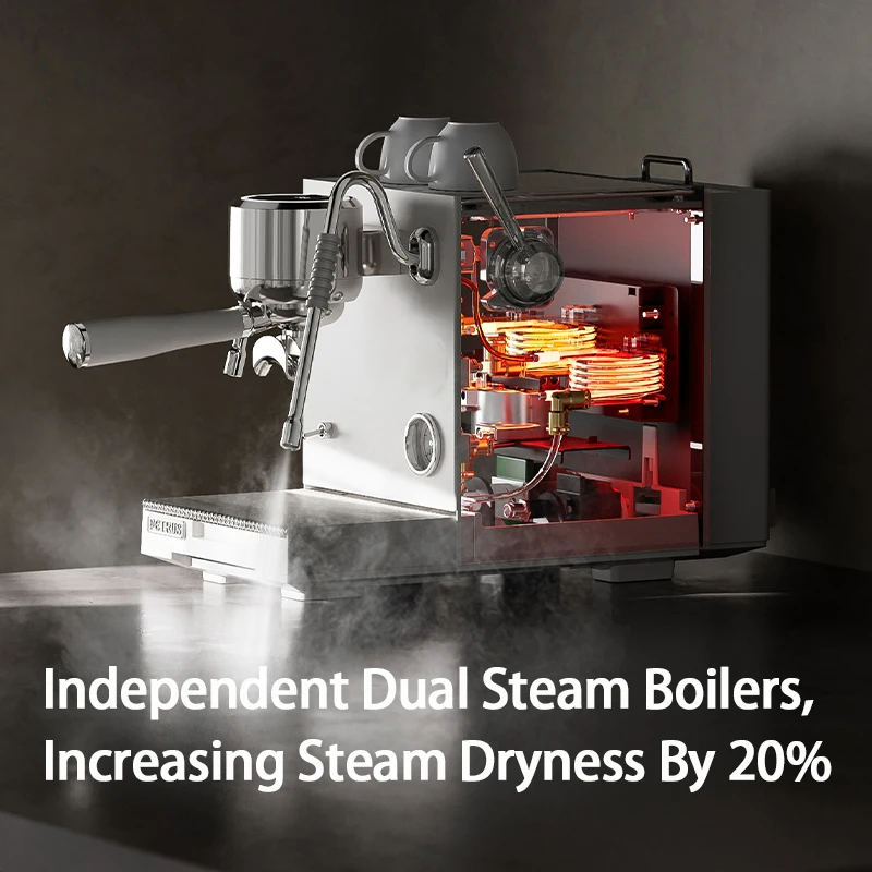 Hotel Commercial Best Espresso Cafetera Two Pumps Three Instant Heating Boilers Electric Pre-Soaking Coffee Maker Coffee Machine