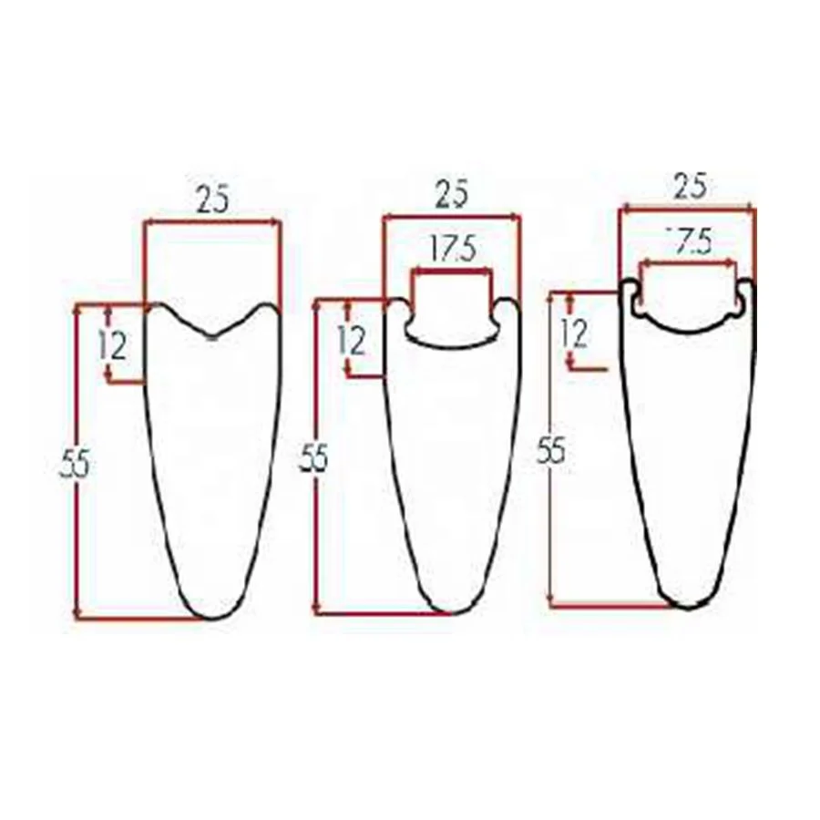 750g Carbon Bicycle Road 25mm Width Tubeless 4 Spoke Bike Wheel Aero Cycle Track Wheel Light Fixie Wheelset 700C