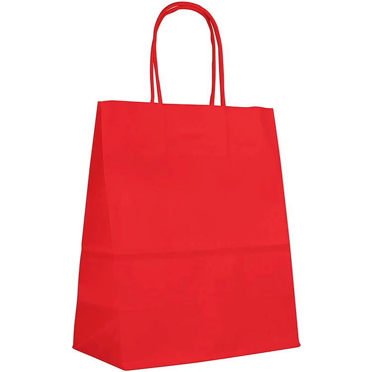 Customized printed logo low price simple style recycle bags paper kraft