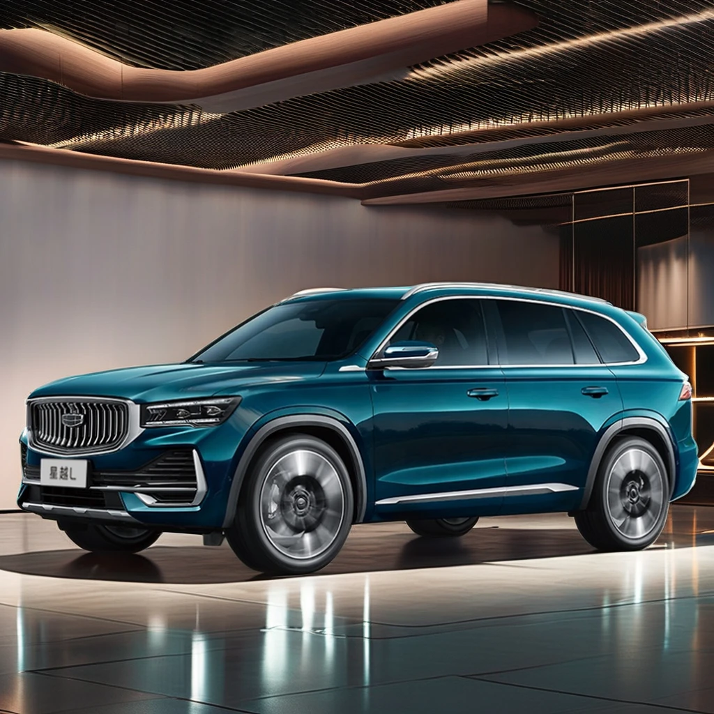 Модный автомобиль Geely Star Yue L Luxure FWD с турбодвигателем кожаные сиденья темные Внутренние шины R20 для продажи