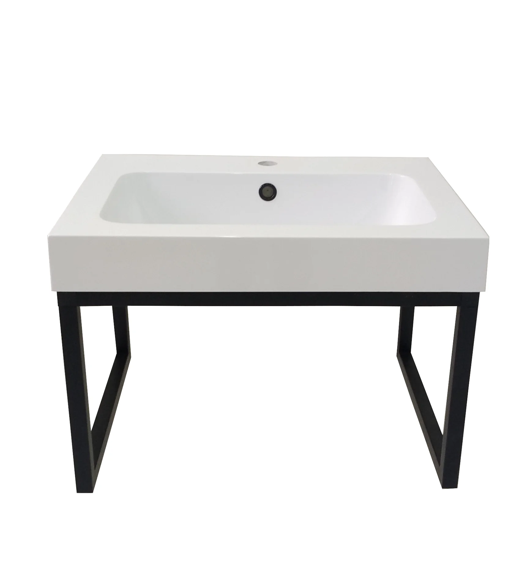 60CM size wide vanity basin pure white bathroom sink