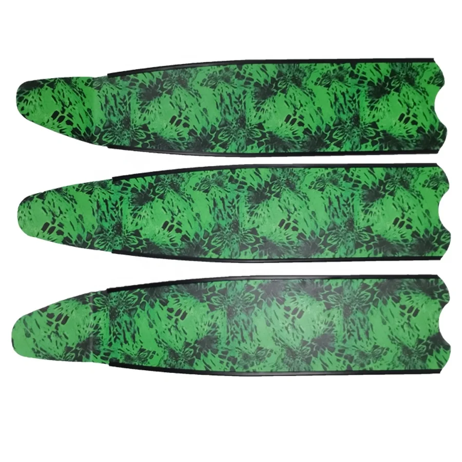  popular scuba diving free long flipper carbon fiber spearfishing fin blade