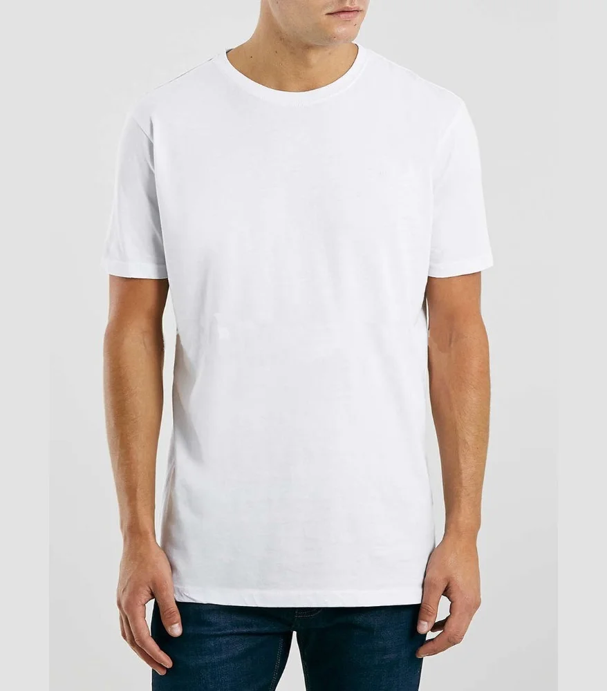 Plain Men White T shirt With Picture Printed in back word printing t shirt for man
