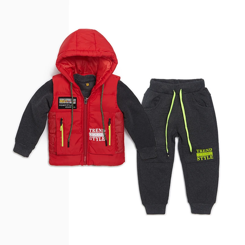 Clothes In China Boys Clothing Three Piece Sets Kids Joggers Sets Children Fall Clothing