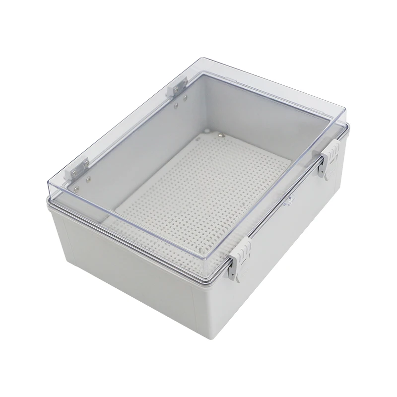 IP67 Protection Aluminum 400X300X200mm Hinged Electrical Junction Box ABS Switch Enclosure Waterproof Dustproof Outdoor Use