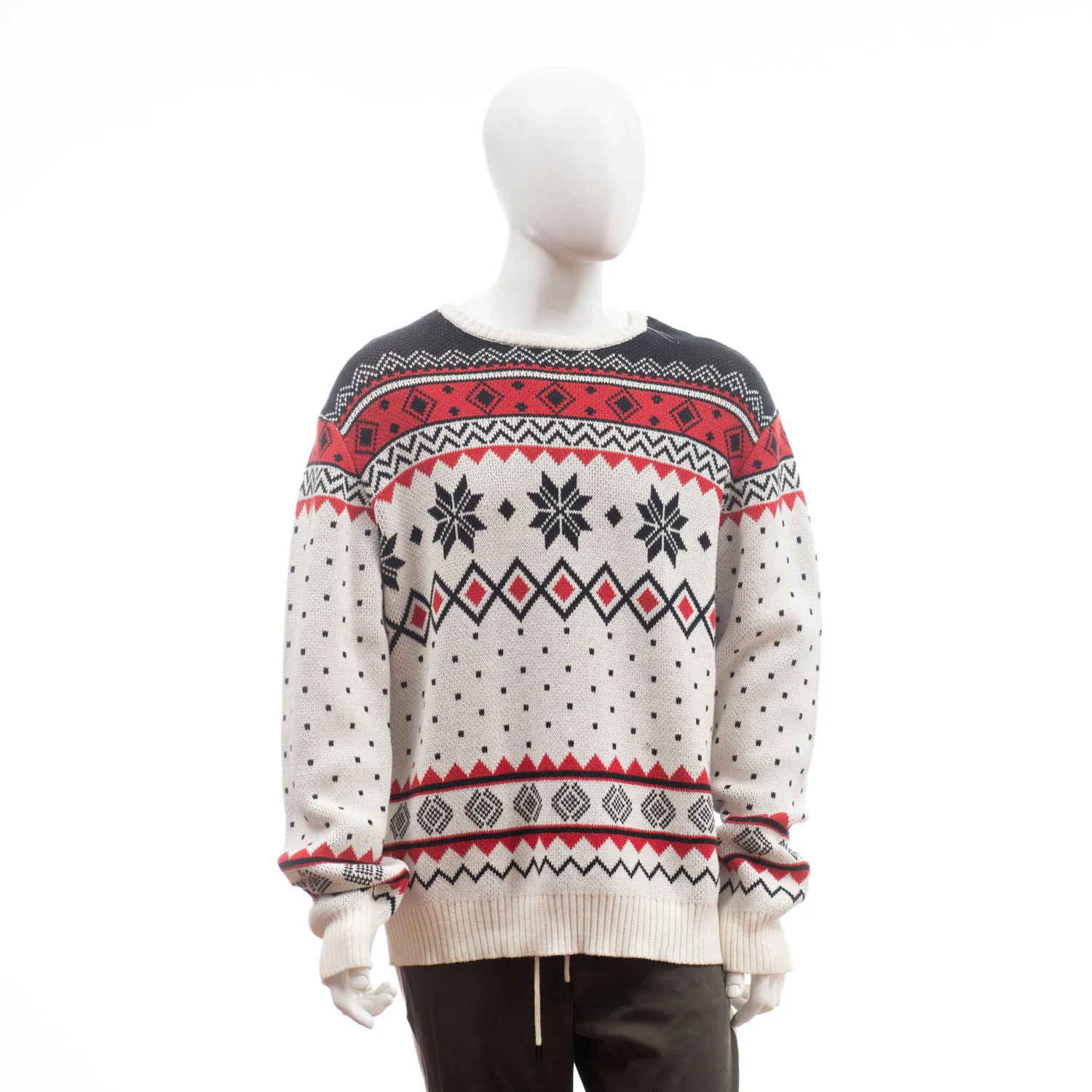 Мужской осенний вязаный свитер большого размера из 100% хлопка