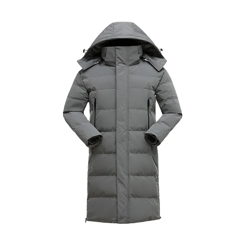 
Long version over the knee lengthened coat lovers coat thickened cotton jacket with lint 